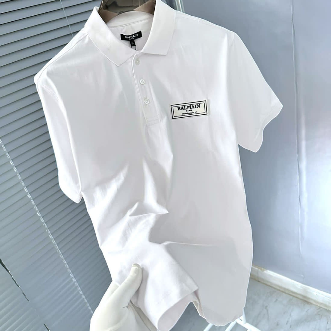 Balmain White Premium Quality T-shirt-3