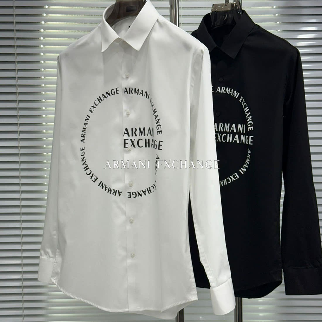 Armani Exchange White Cotton Shirt-4