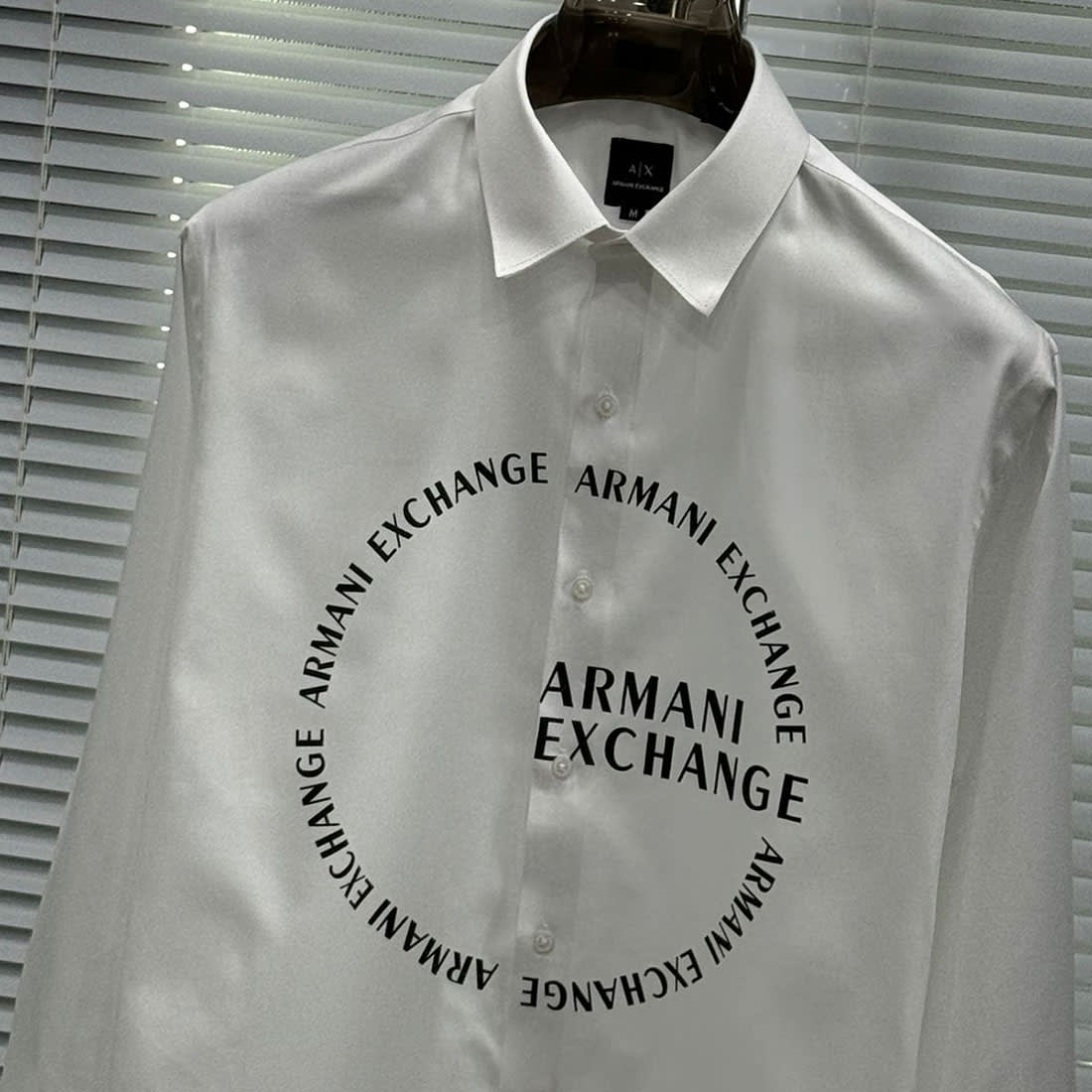 Armani Exchange White Cotton Shirt-2