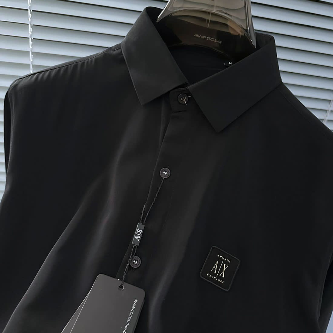 Armani Exchange Black Cotton Shirt-1