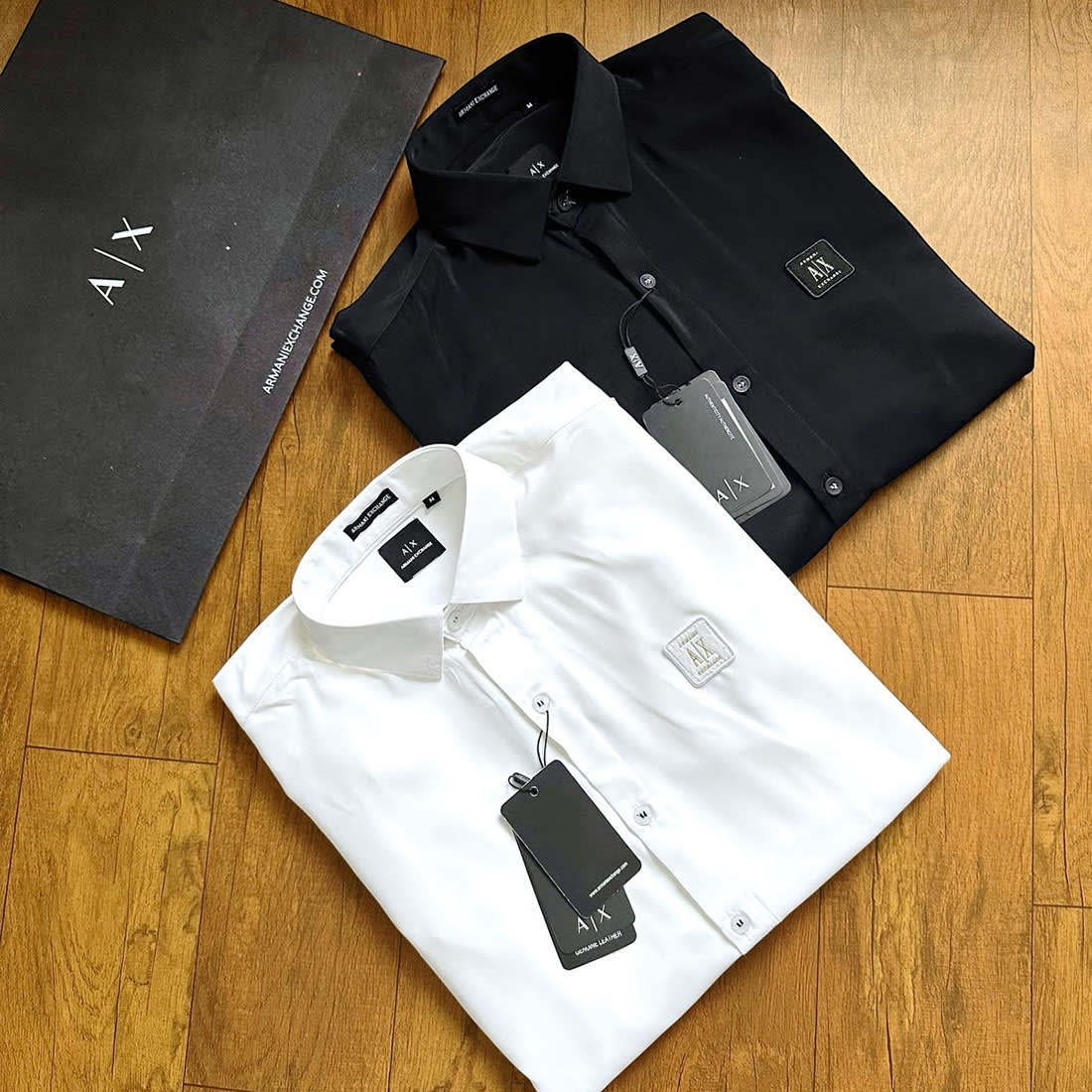 Armani Exchange Black Cotton Shirt-11