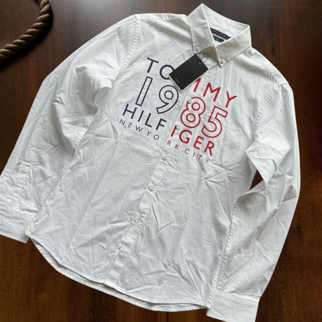 Tommy Hilfiger 1985 Print White Premium Shirt-2