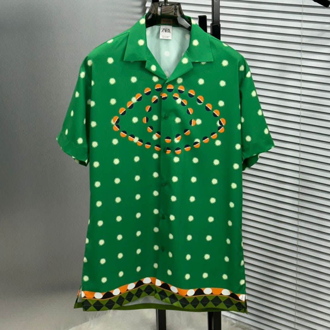 Zara Green Hrithik Roshan Edition Printed Shirt-0