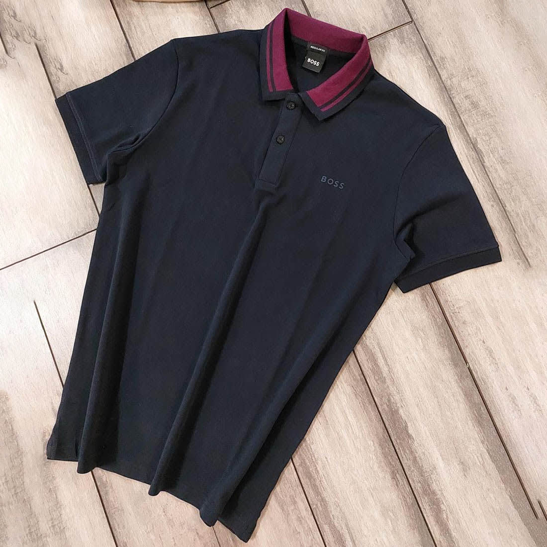 Hugo Boss Navy Blue Premium Quality T-shirt-0