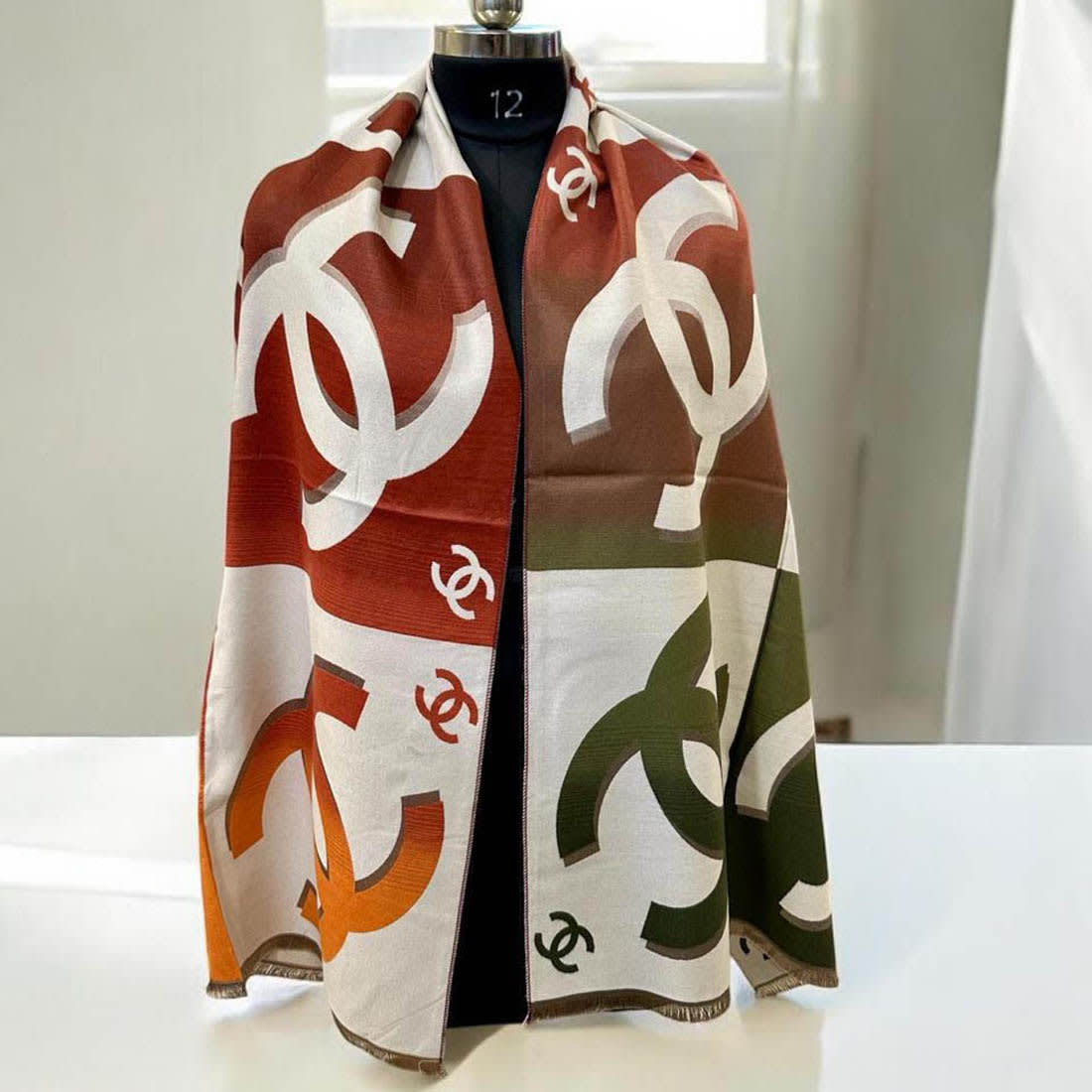 Chanel Designer Brown Woolen Stole-0