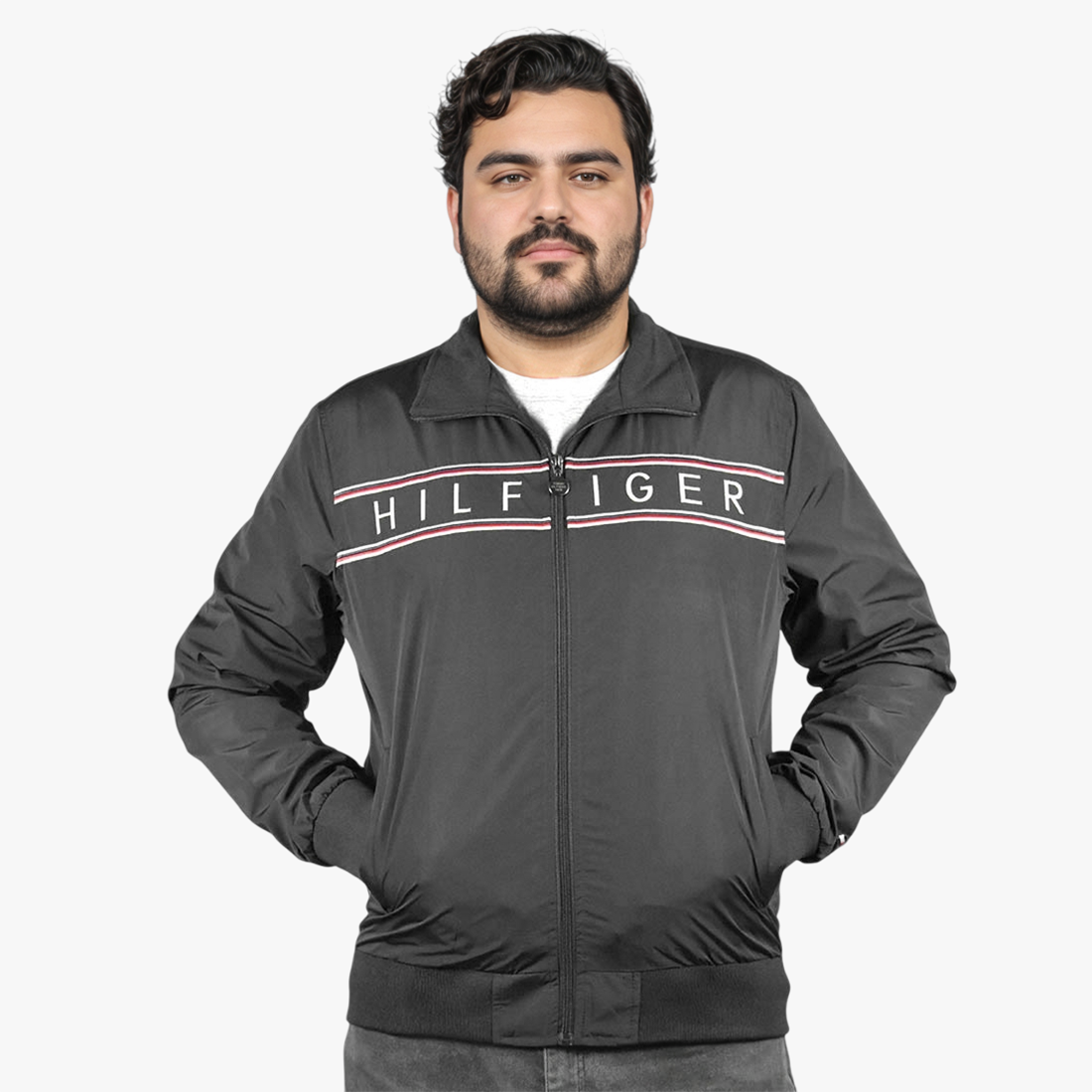 Tommy Hilfiger Embroidered logo Black Premium Jacket-0