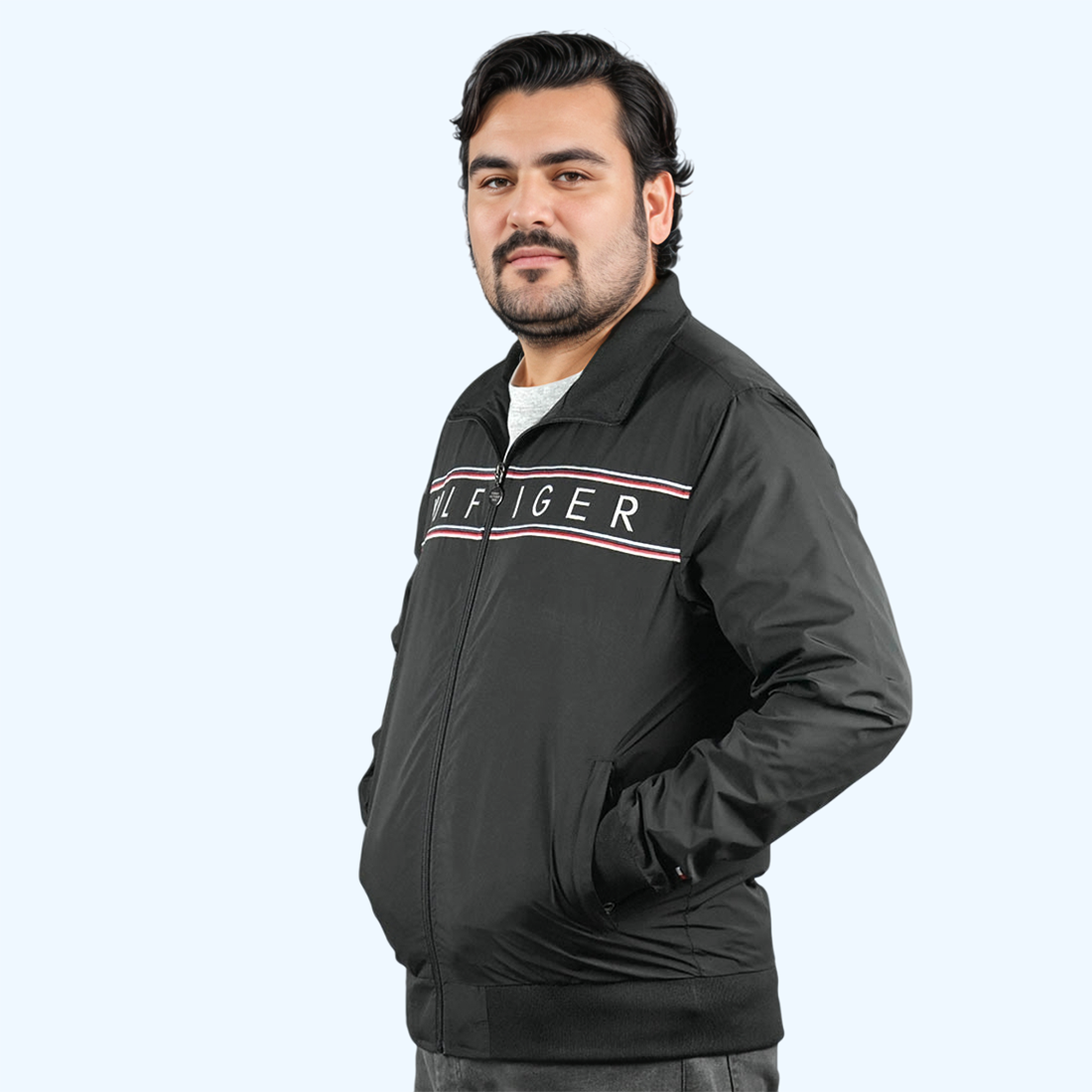 Tommy Hilfiger Embroidered logo Black Premium Jacket-2
