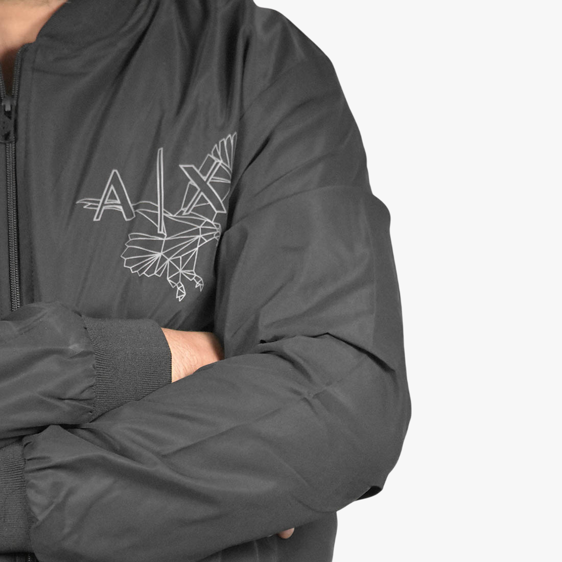Armani Exchange Eagle Print Black Premium Jacket-3