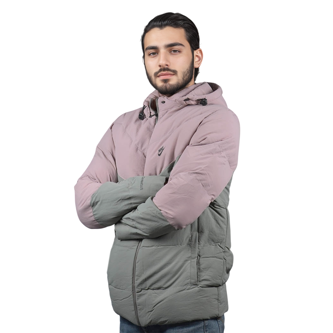 Nike Pink & Grey Premium Quality Jacket-1