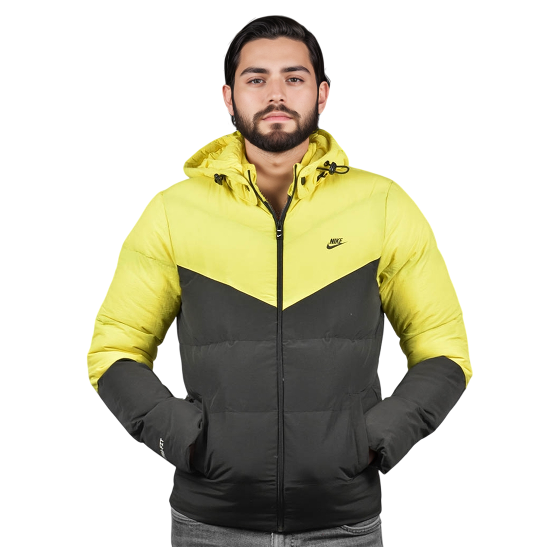 Nike Black & Yellow Premium Quality Jacket-0