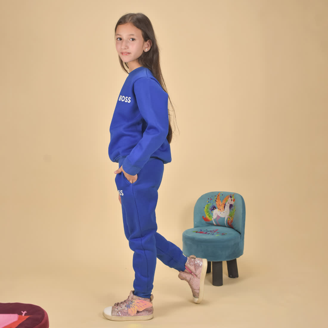 Boss Blue Premium Quality Tracksuit-2