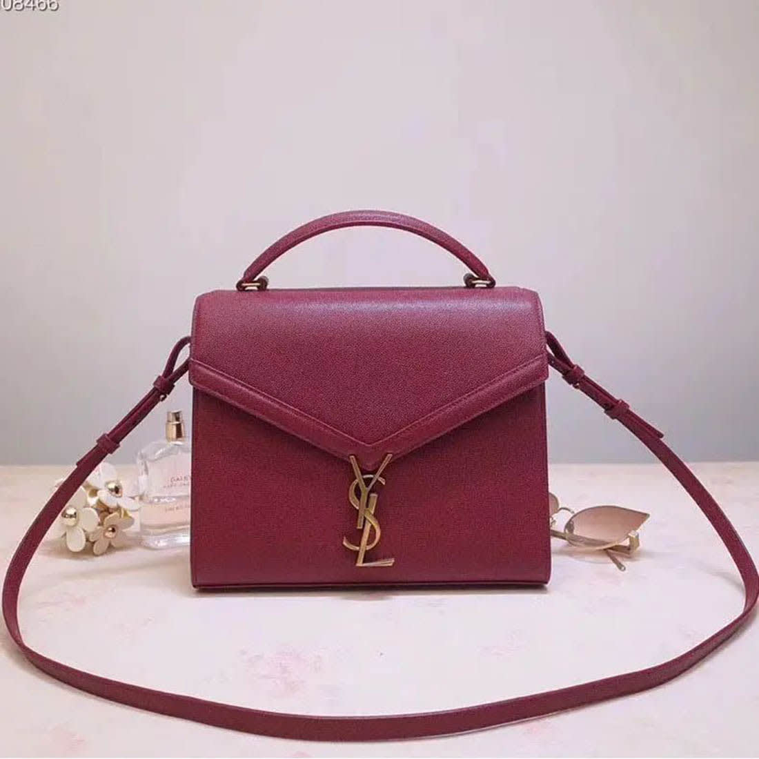 Ysl Cassandra Wine Handbag-0