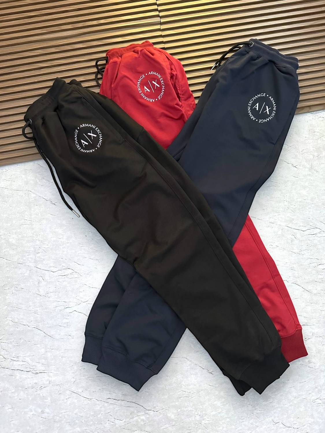 Armani Exchange Black Premium Quality Warm Track Pant-1