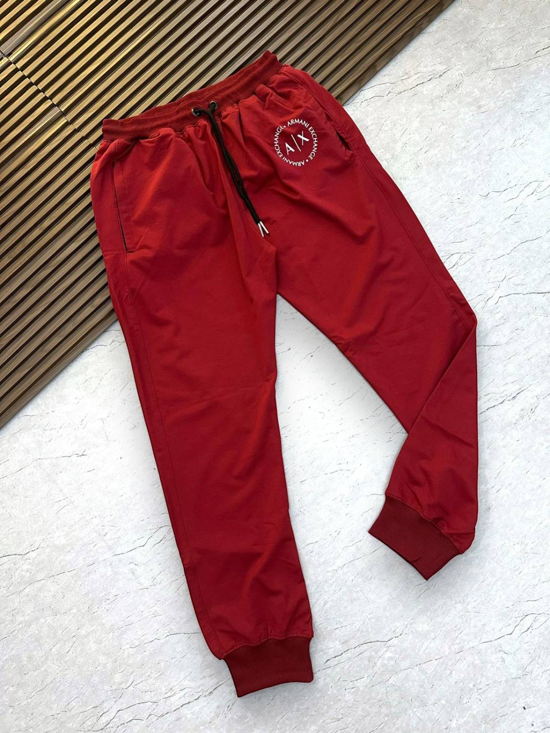 Armani Exchange Red Premium Quality Warm Track Pant-2