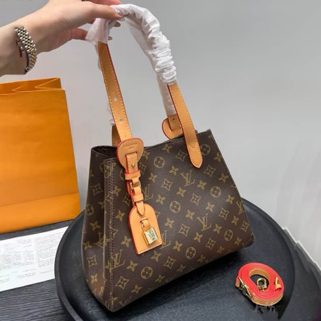 Louis Vuitton All In One PM Brown Tote Bag-0