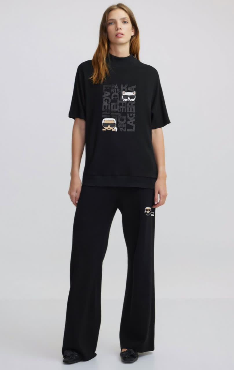 Karl Lagerfeld Black Premium Co-ord Set-0