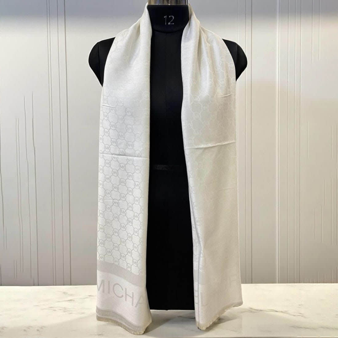 Michael Kors White Semi Woolen Stole-0