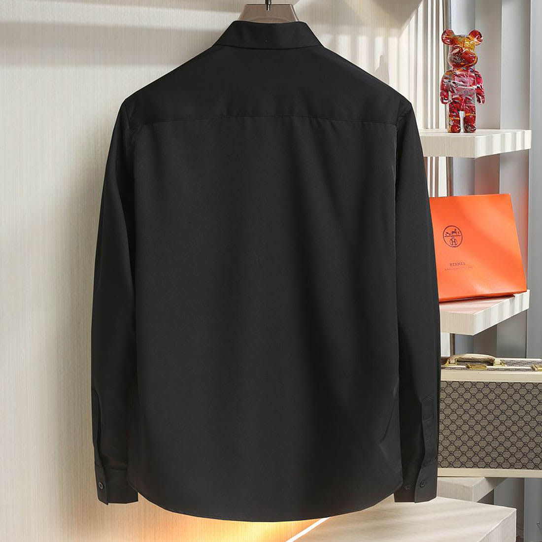 Balmain Embroidered Black Premium Cotton Shirt-2