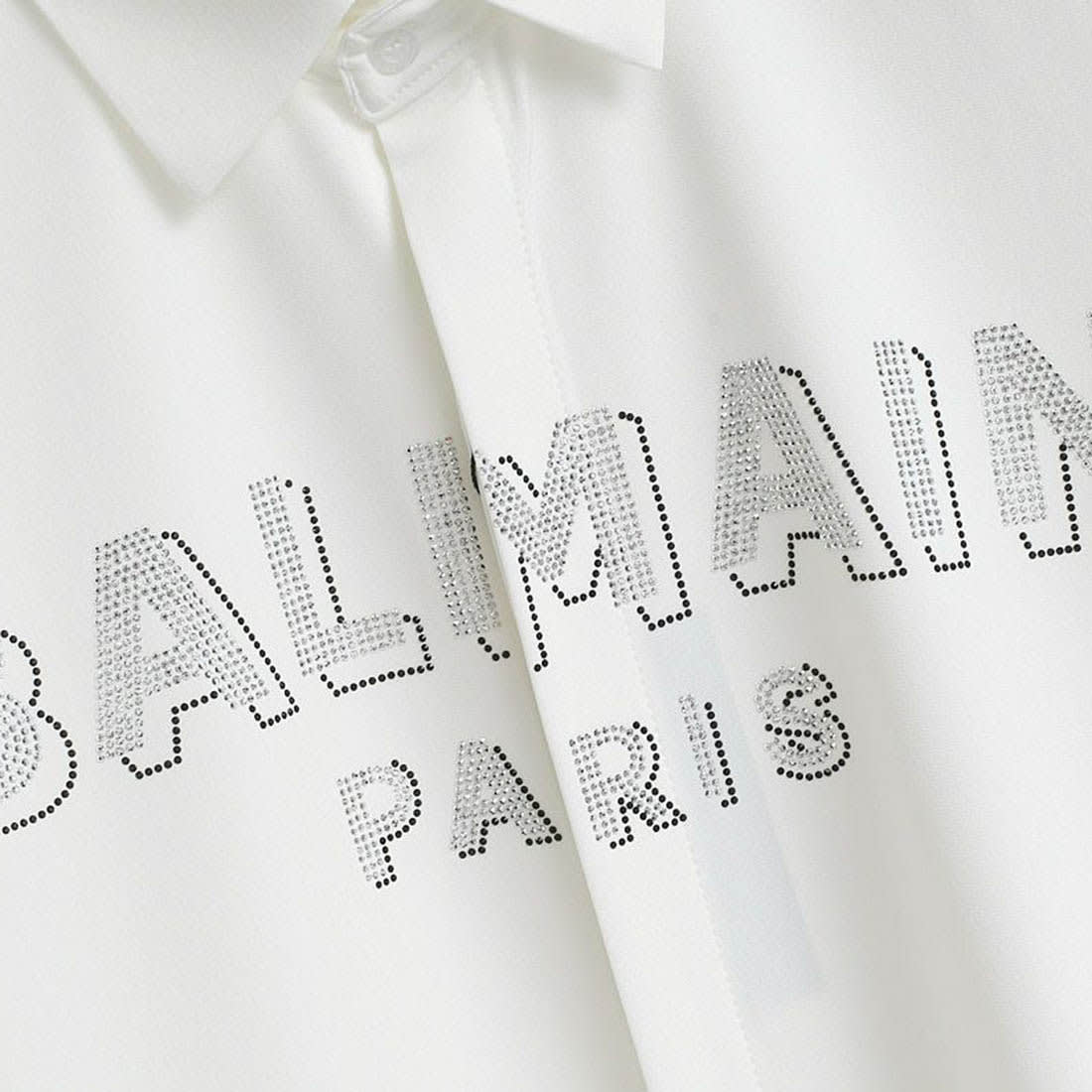 Balmain Embroidered White Premium Cotton Shirt-3