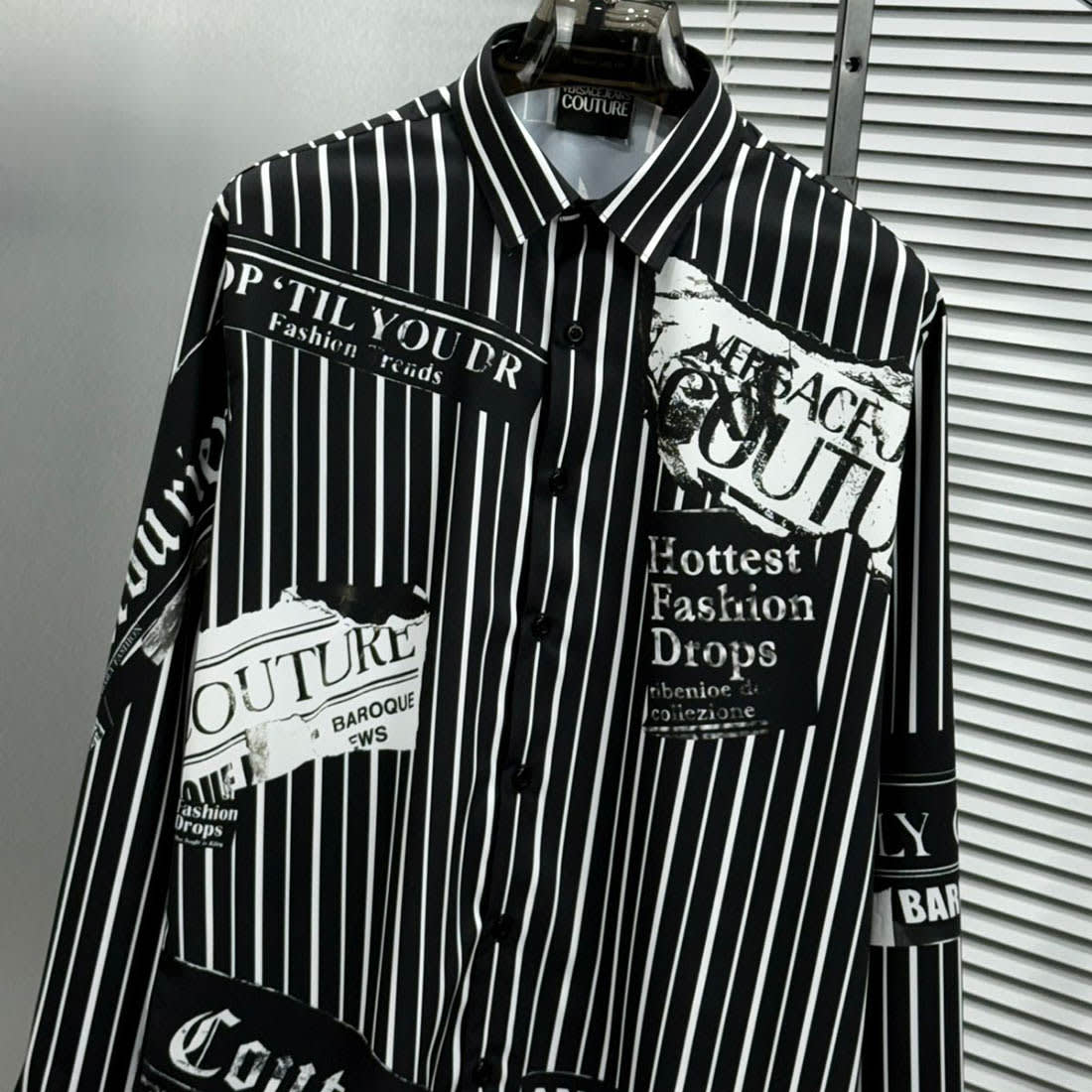 Versace Black Premium Cotton Shirt-2