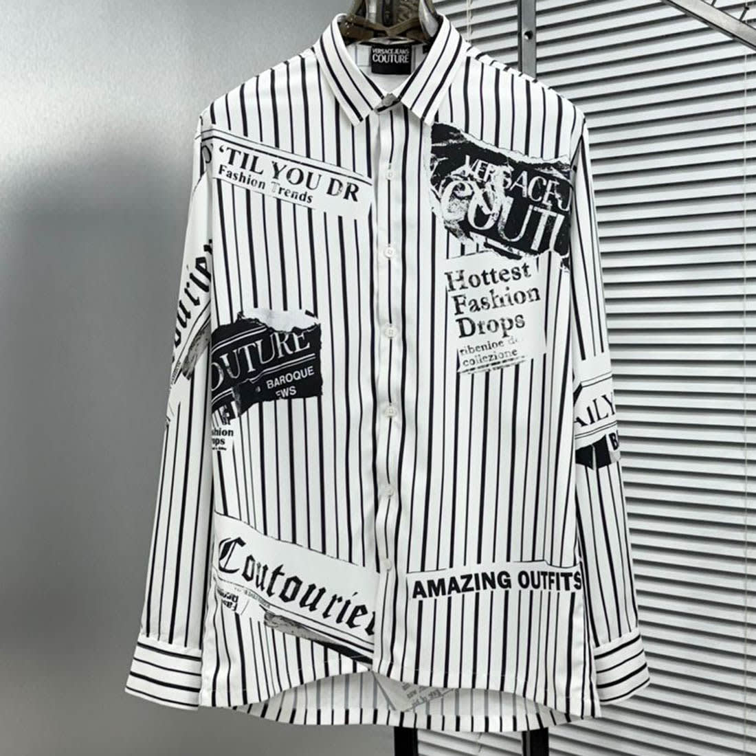 Versace White Premium Cotton Shirt-1