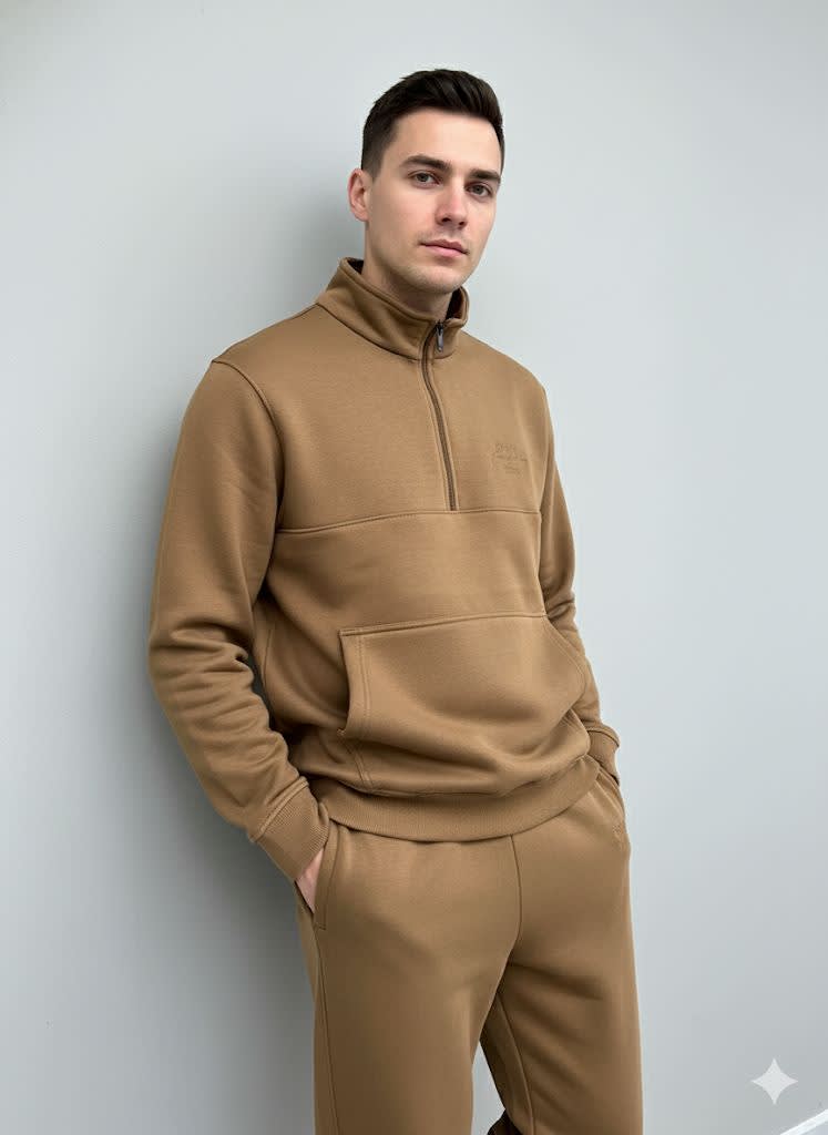 Gant Brown Premium Quality Warm Tracksuit-0
