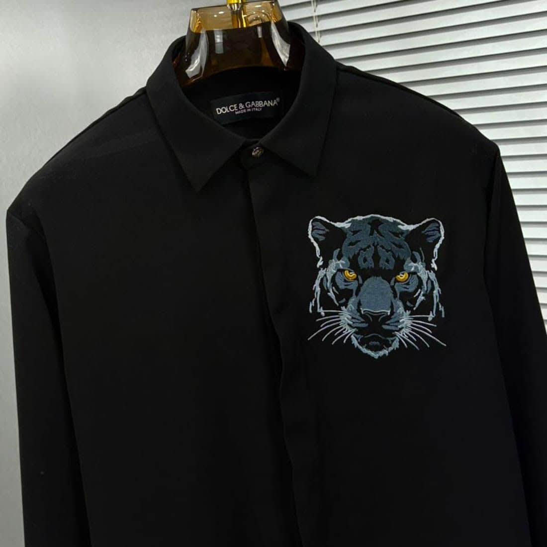 Dolce & Gabbana Lycra Cotton Black Premium Shirt-1