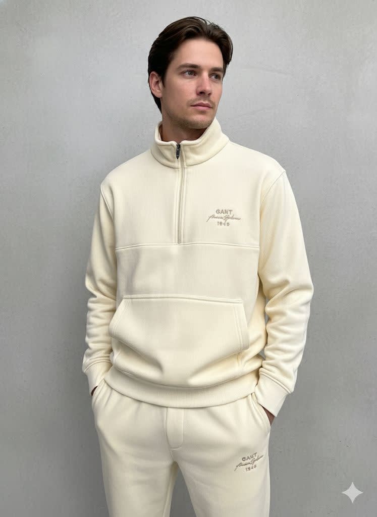 Gant Cream Premium Quality Warm Tracksuit-0