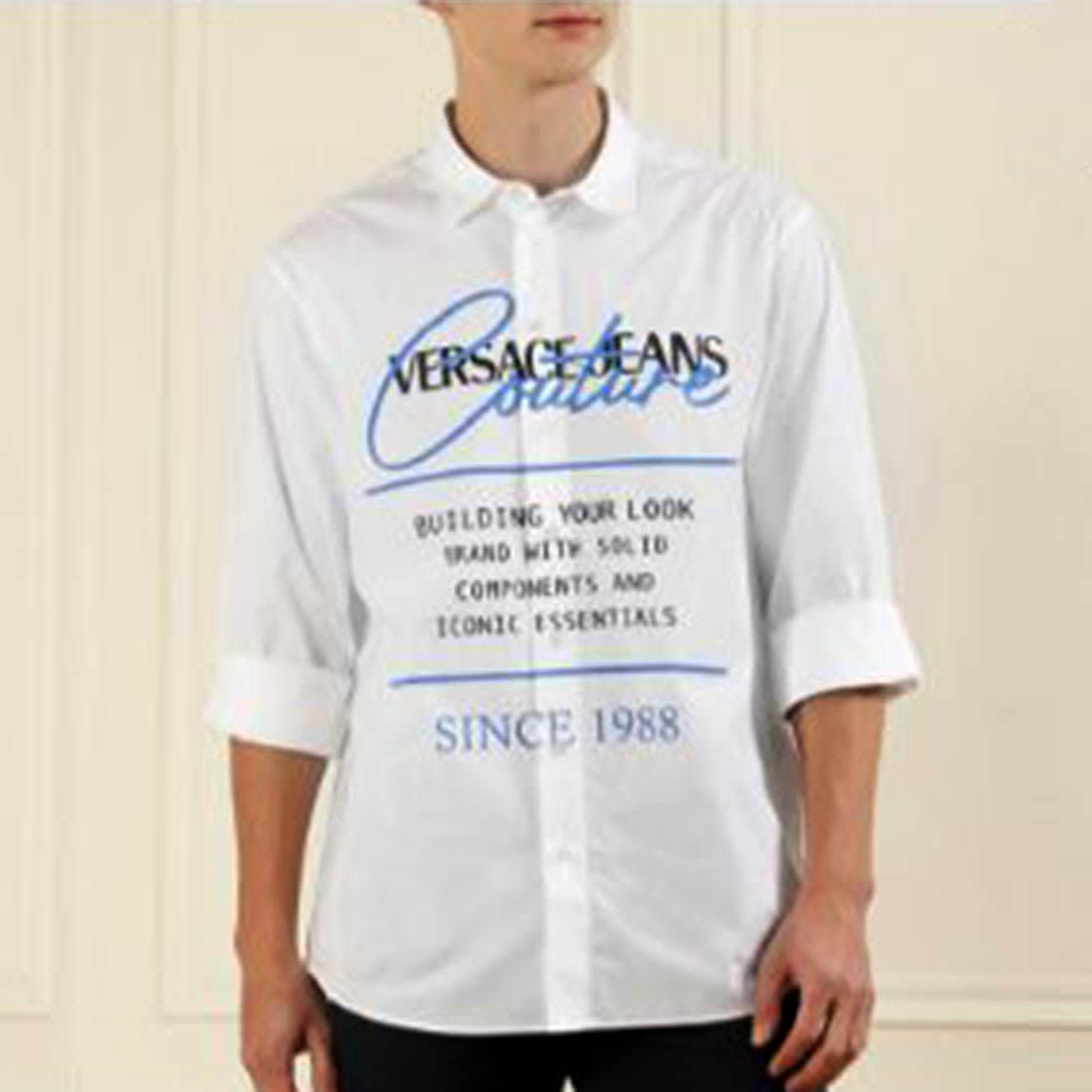 Versace White Premium Cotton Shirt-0