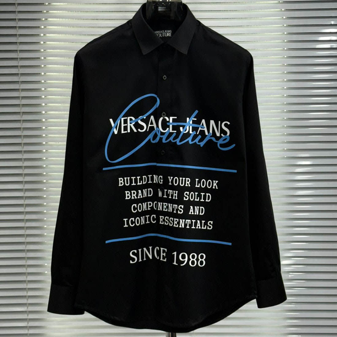 Versace Black Premium Cotton Shirt-1