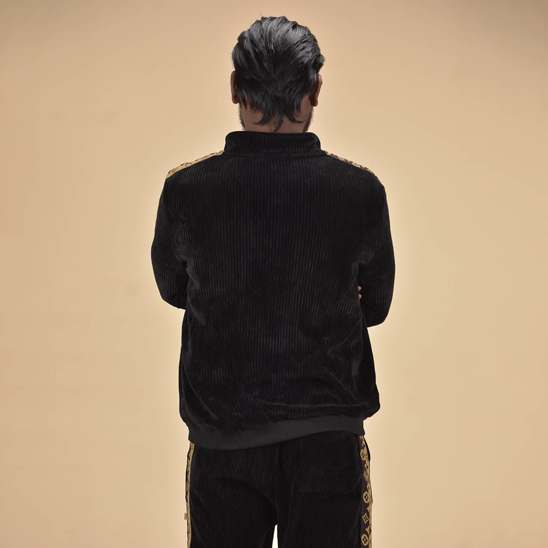 Louis Vuitton Monogram Black Premium Tracksuit-5