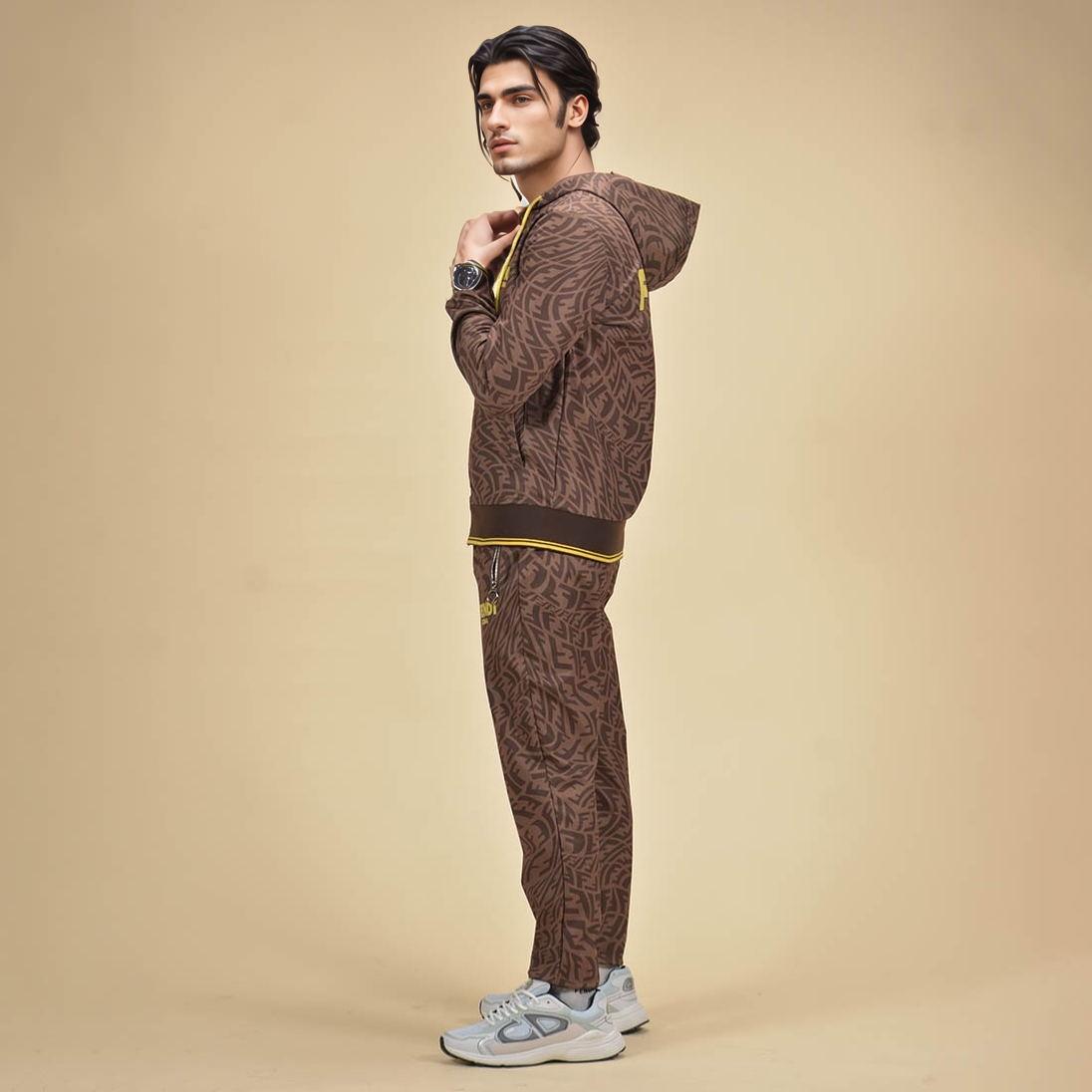 Fendi Brown Premium Quality Track Suit-2
