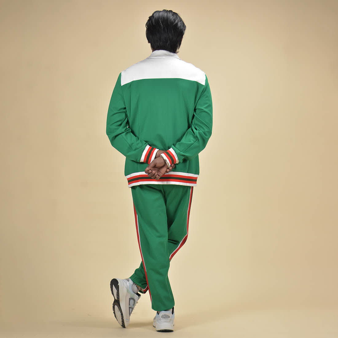 Gucci White & Green Premium Quality Track Suit-1