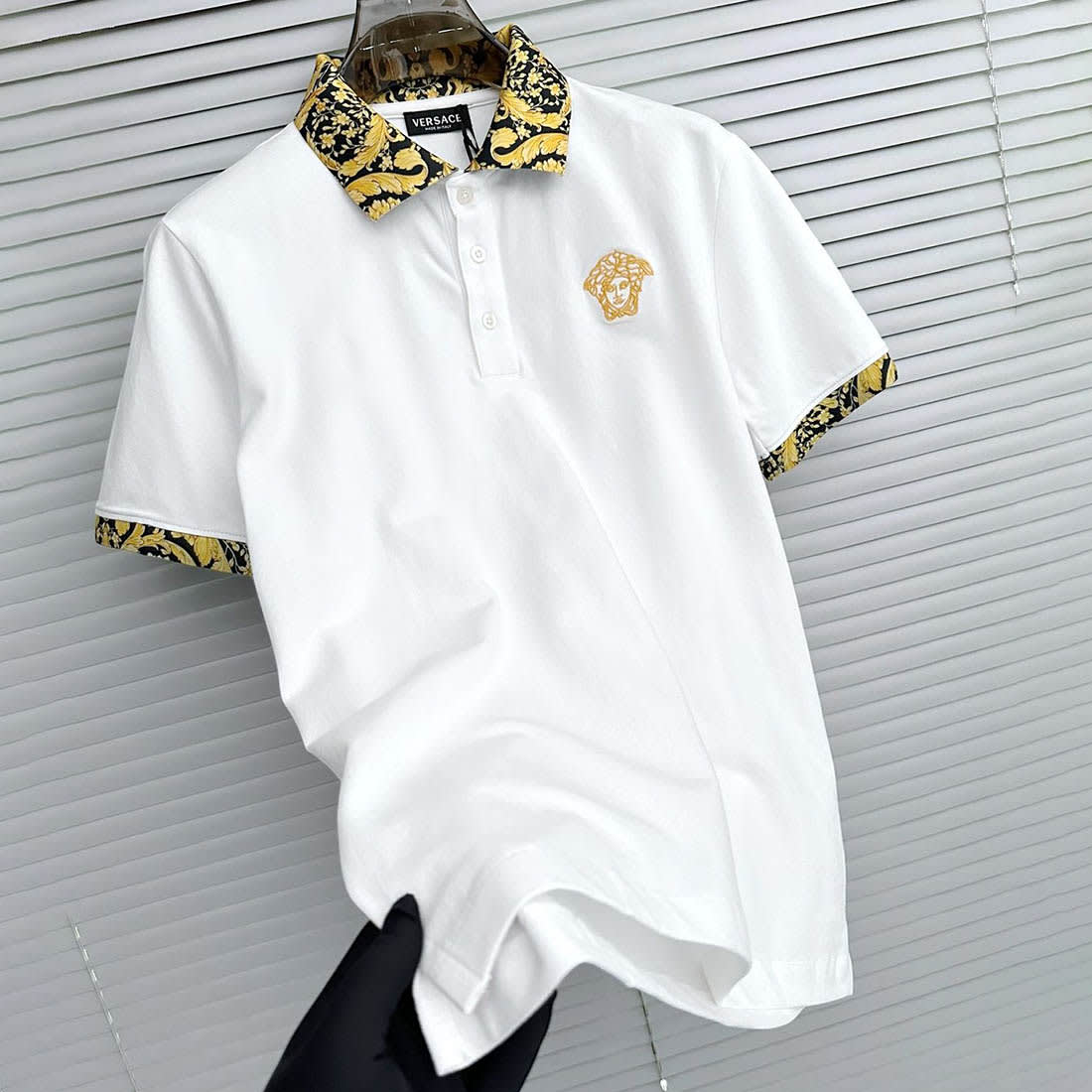Versace White Premium Quality Polo T-shirt-0