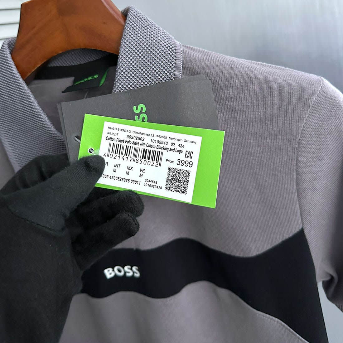 Hugo Boss Grey Premium Quality T-shirt-3