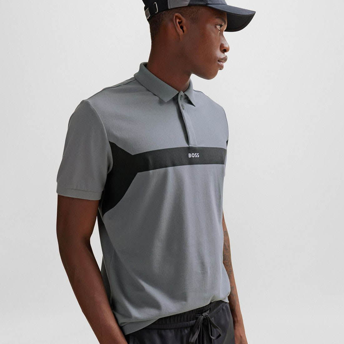 Hugo Boss Grey Premium Quality T-shirt-0