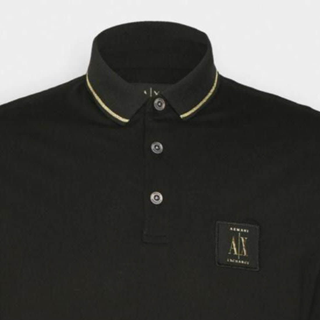 Armani Exchange Black Premium Quality Polo Shirt-3