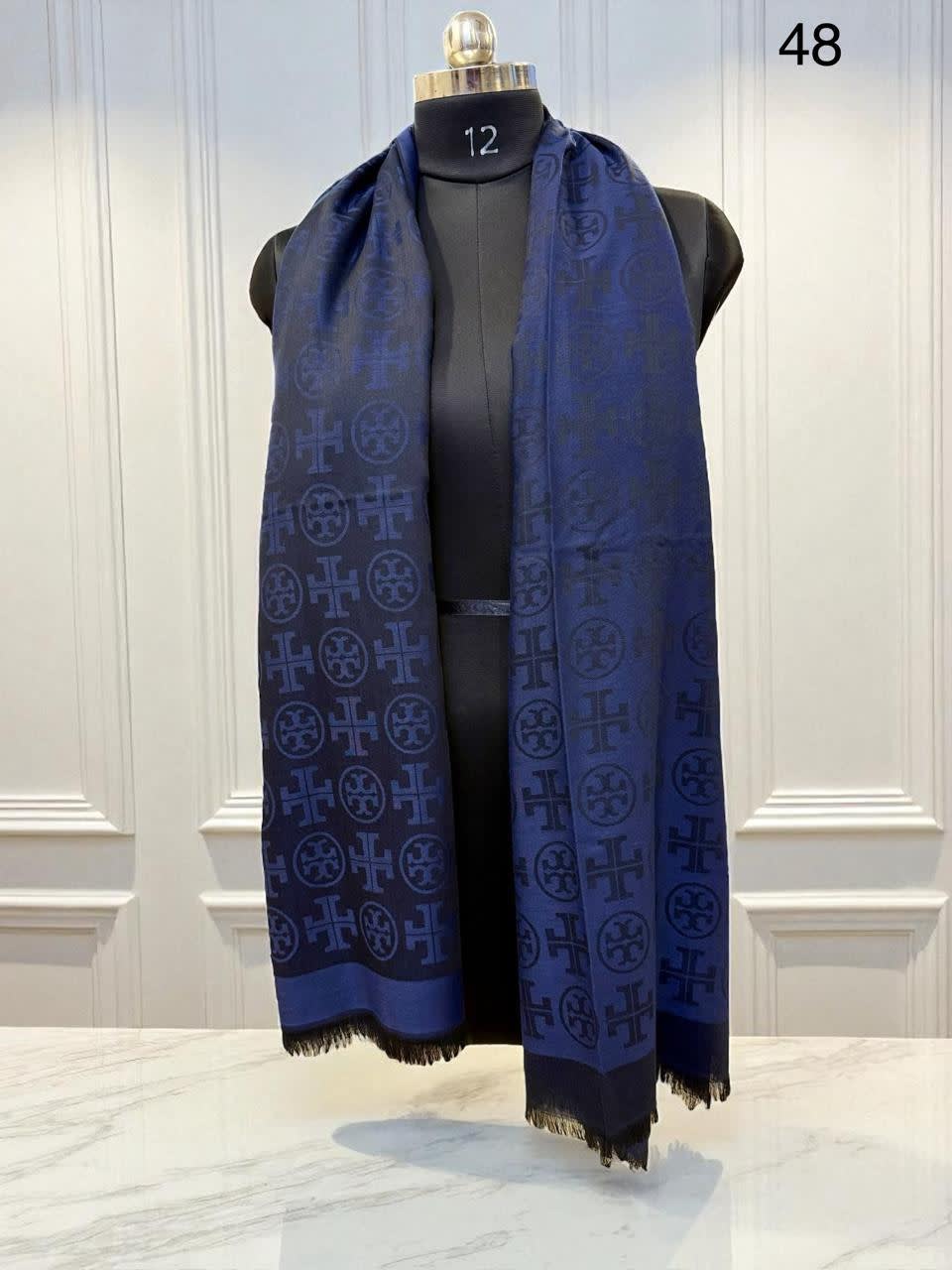 Tory Burch Designer Blue Woollen Stole-0