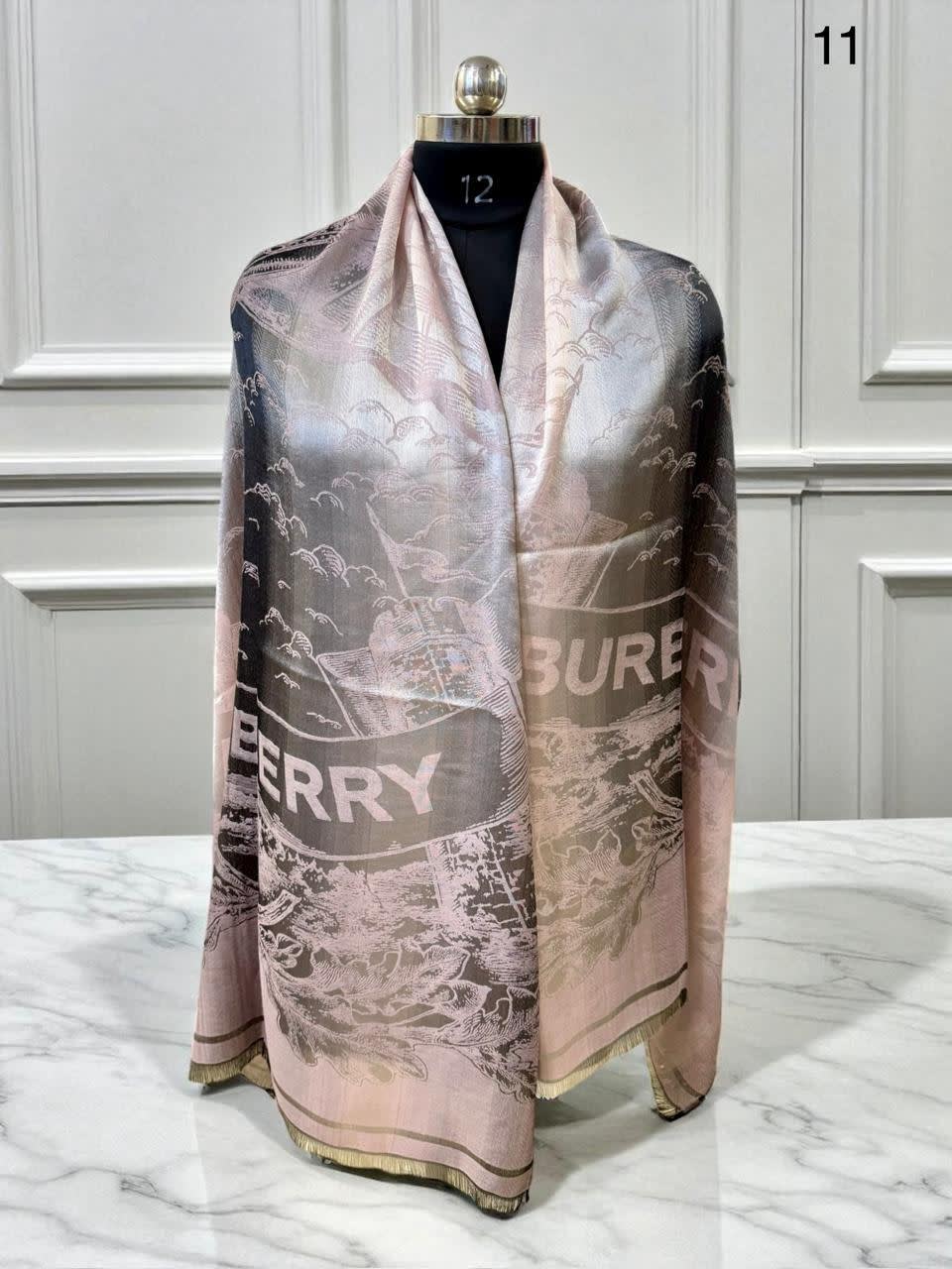 Burberry Cashmere Beige Woollen Stole-0