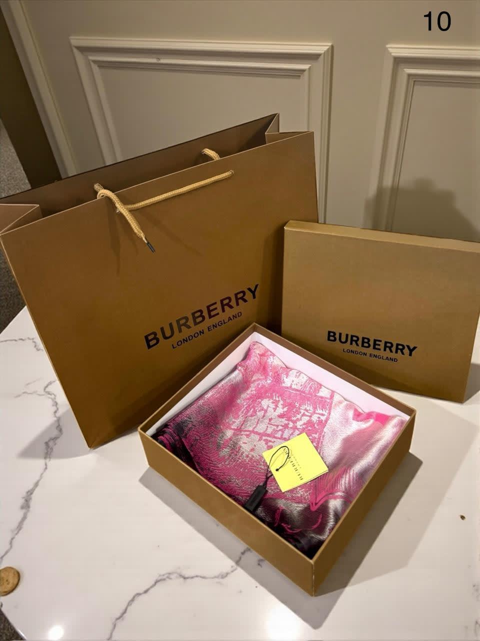 Burberry Cashmere Pink Woollen Stole-1