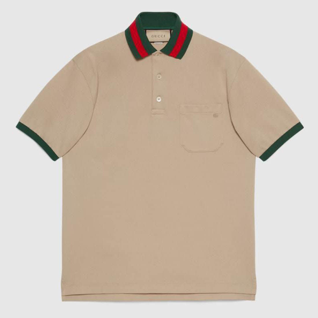 Gucci Cream Premium Quality Polo T-shirt-4