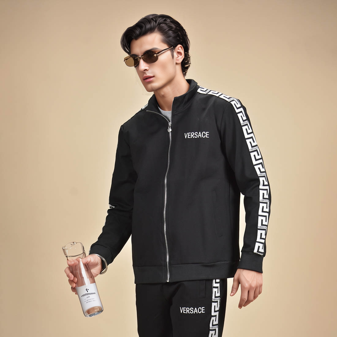 Versace Black Premium Luxury Tracksuit-3