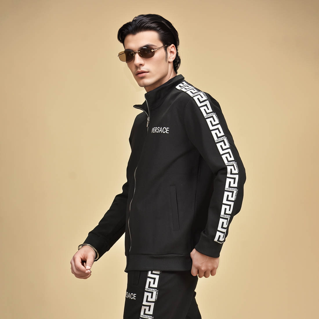 Versace Black Premium Luxury Tracksuit-1