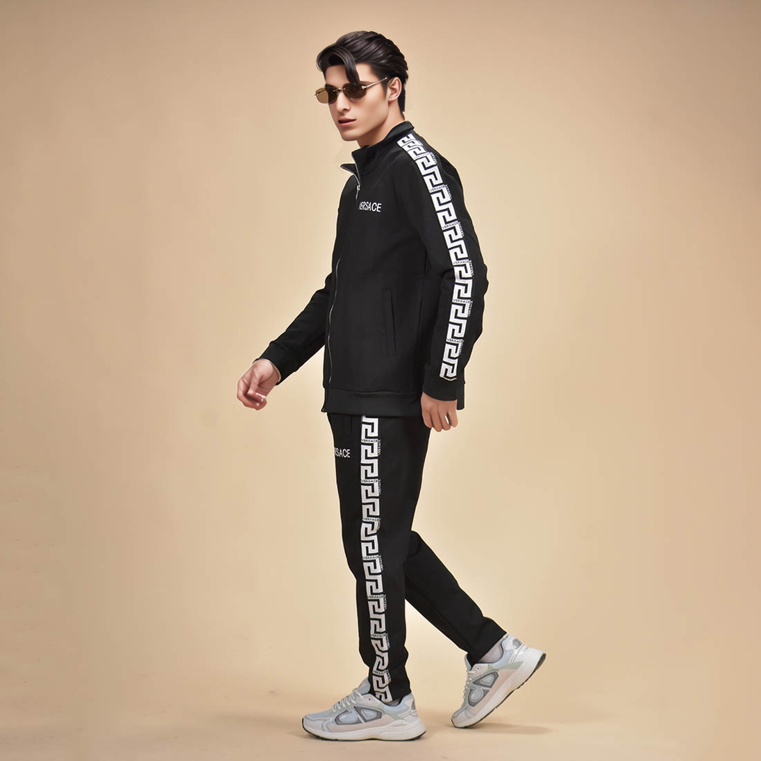 Versace Black Premium Luxury Tracksuit-4