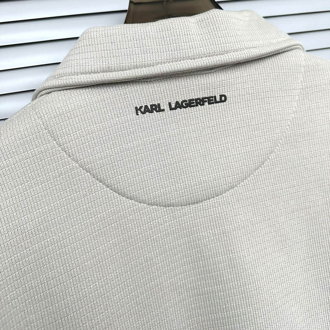 Karl Lagerfeld White Hoodie Zipper-3