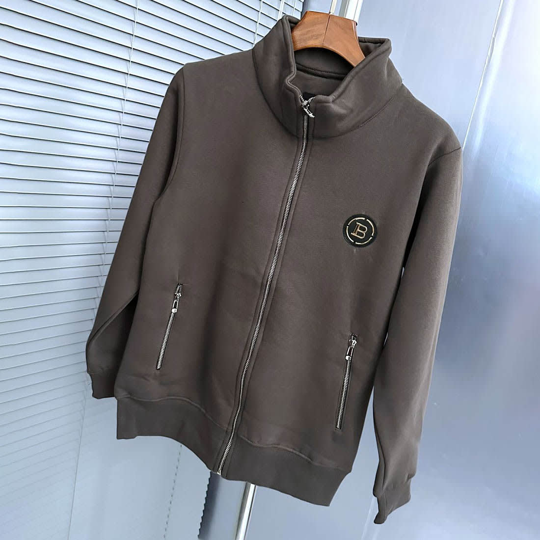 Balmain Dark Brown Premium Quality Zipper-3