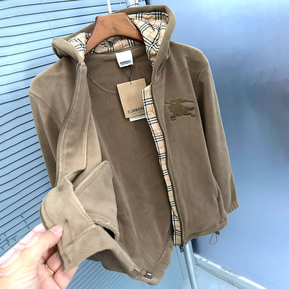 Burberry Brown Premium Quality Jacket-4