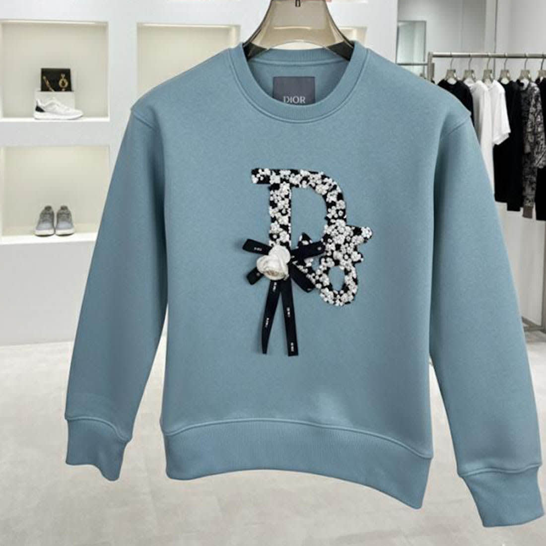 Dior Sky Blue Premium Quality Sweatshirt-1