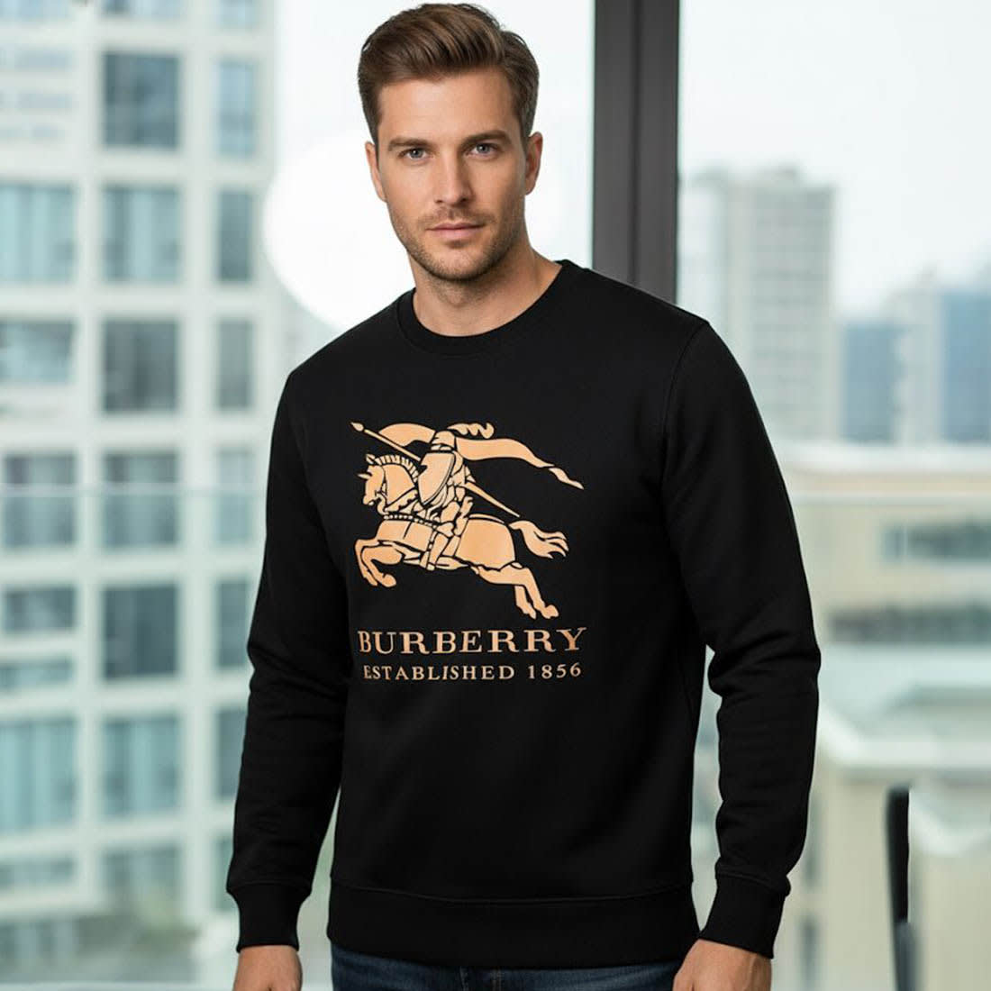 Burberry Black Premium Quality Sweatshirt-0
