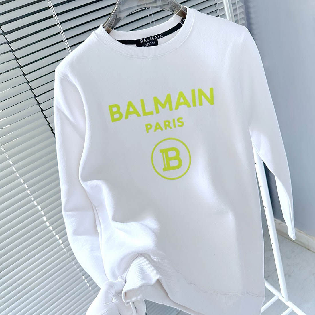 Balmain White Premium Quality Sweatshirt-1
